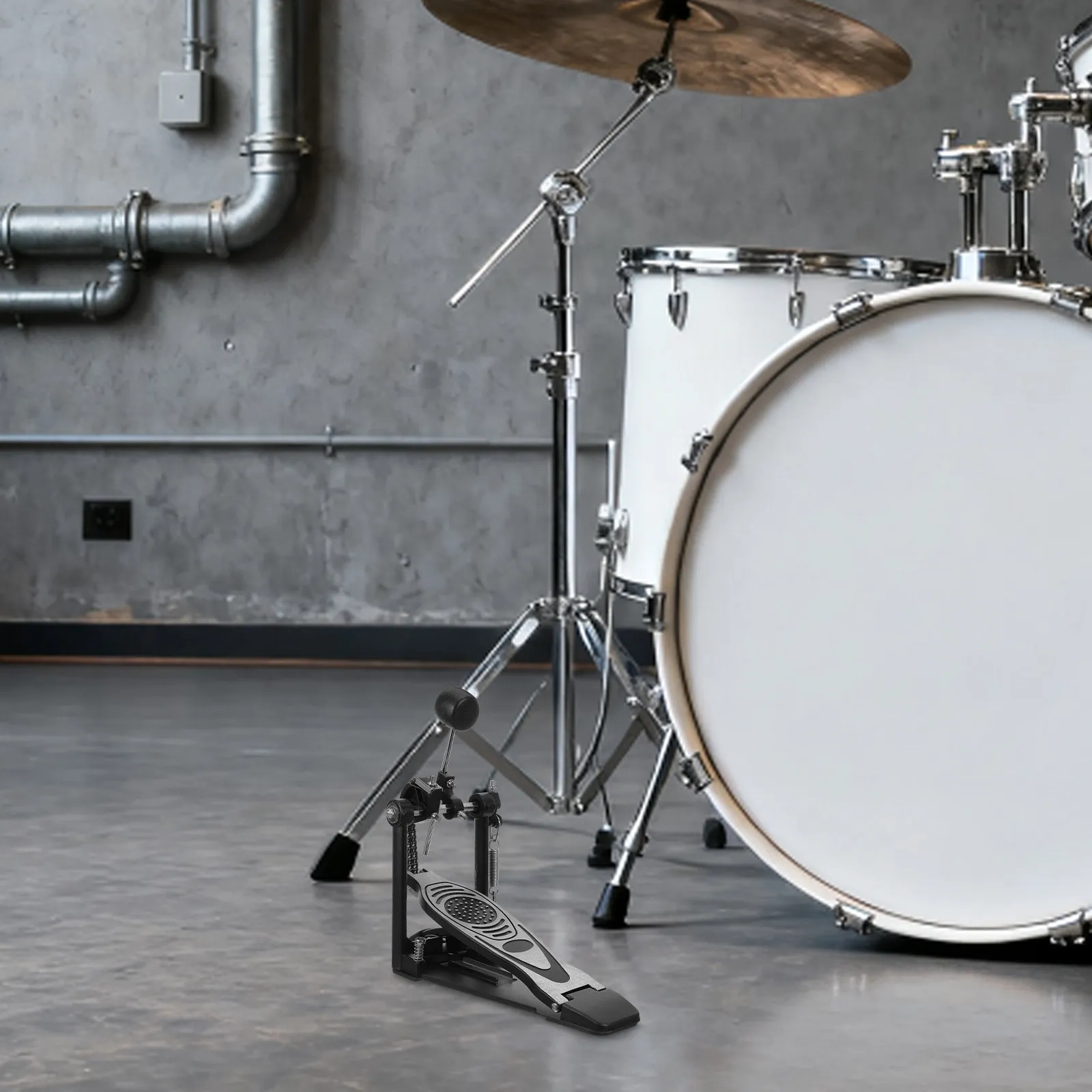 Bass Drum Pedal Single Metal Beater High Sensitivity Foot Beater for Drum Set Beginner Practice Pedal for Drums