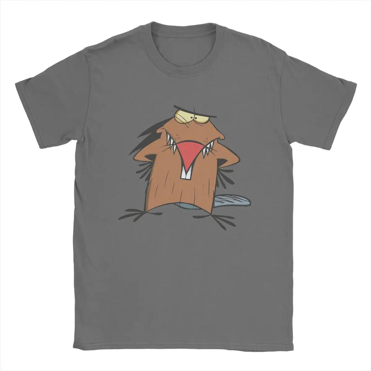 Vintage Angry Beavers T-Shirt Men O Neck 100% Cotton T Shirts Short Sleeve Tees Gift Idea Tops