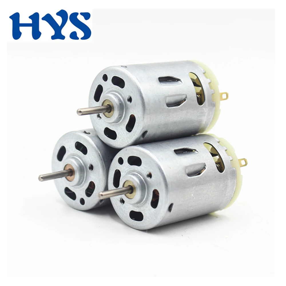 385 DC Motor 6V 12V 24V 11000rpm 16500rpm 21500rpm High Speed DC6V-24V PWM Motors Forward and Reverse DIY Engine Cars Model