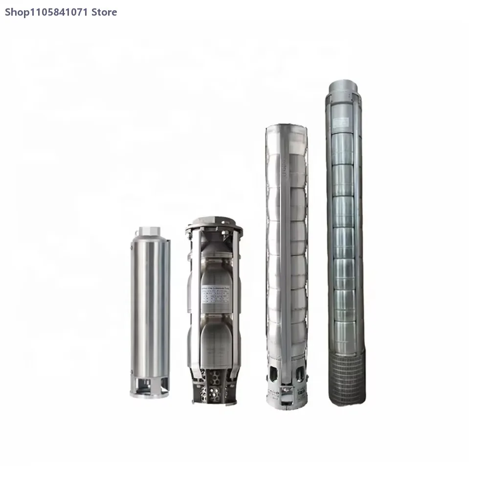 220V Stainless Steel Screw Deep Well Submersible Pump High Head 100HP for Home Industrial Irrigation OEM Support