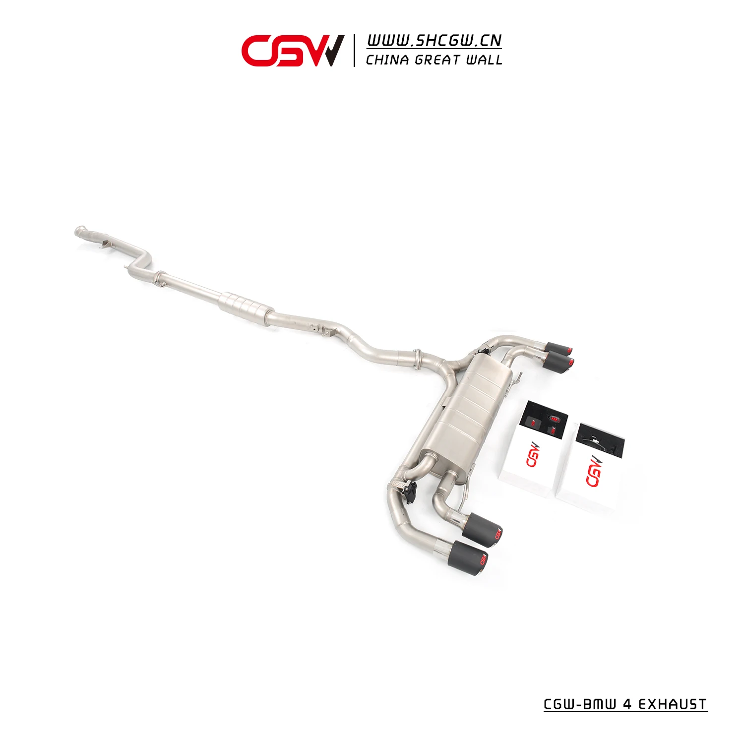 CGW Latest Design High Quality Active Sound Exhaust Muffler Tip for 420 428 425 430 F32 F33 G22 Catback