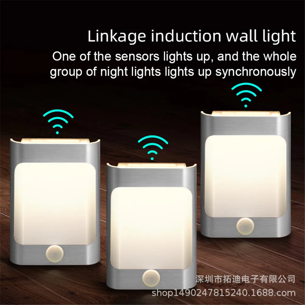 Battery/USB Operated PIR Sensor wall Lights, Stick-On Anywhere Magnetic Night Light for Cabinet, Closet, Kitchen, Vanity