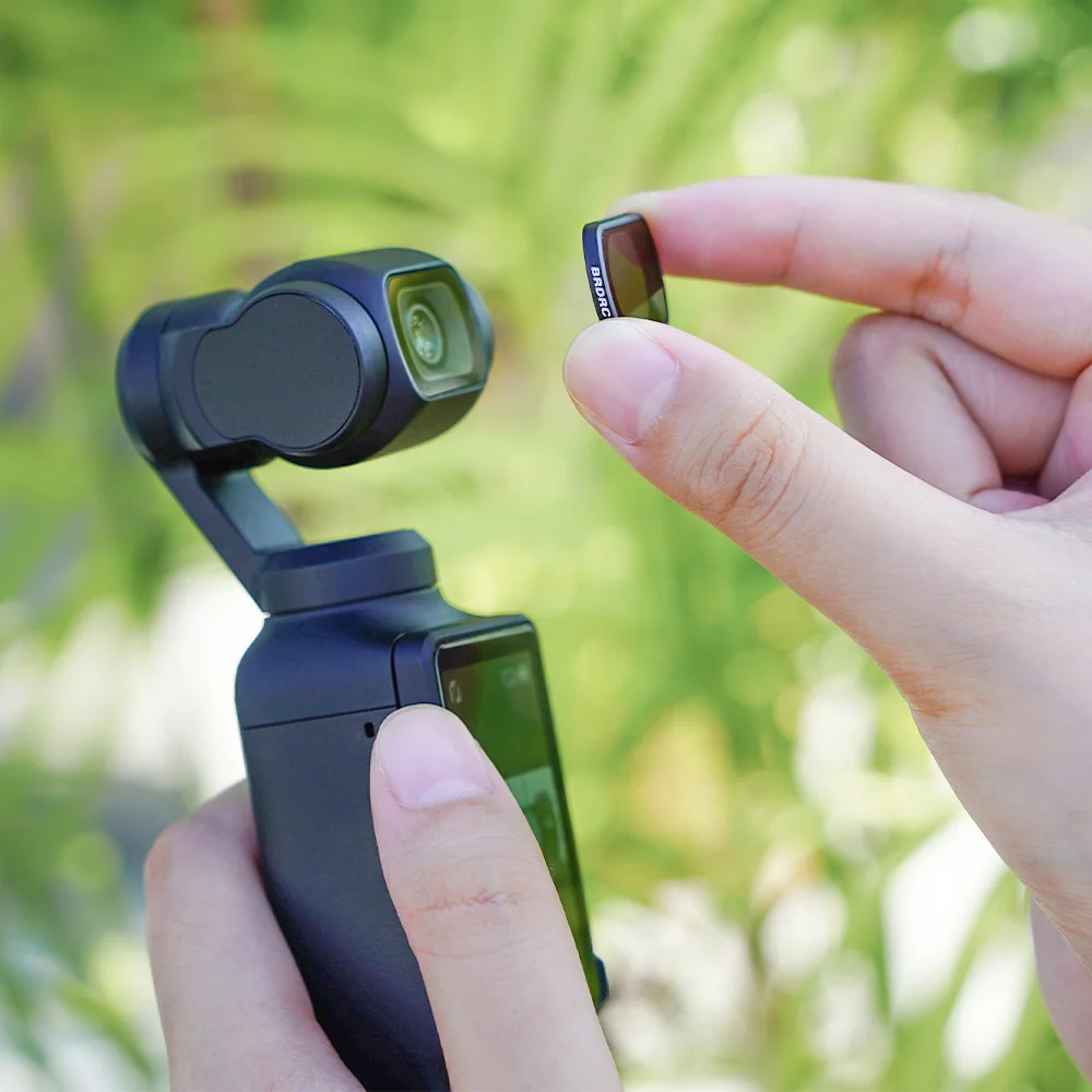 BRDRC-Lente Filtros Set para DJI Osmo Pocket 3, atração magnética, filtros NDPL, câmera Protetores Acessório, CPL UV, ND8, 16, 32, 64