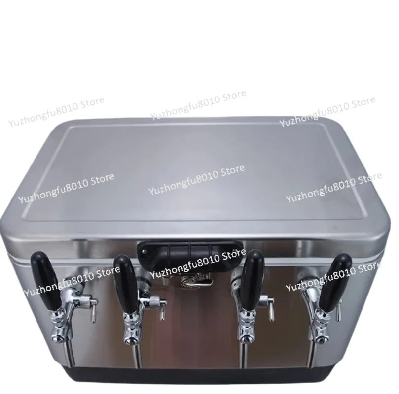 Craft Beer Cooling Box Homebrew Jockey Box Portable Bar Stainless Steel Housing Coils Material Outdoor Refrigeration