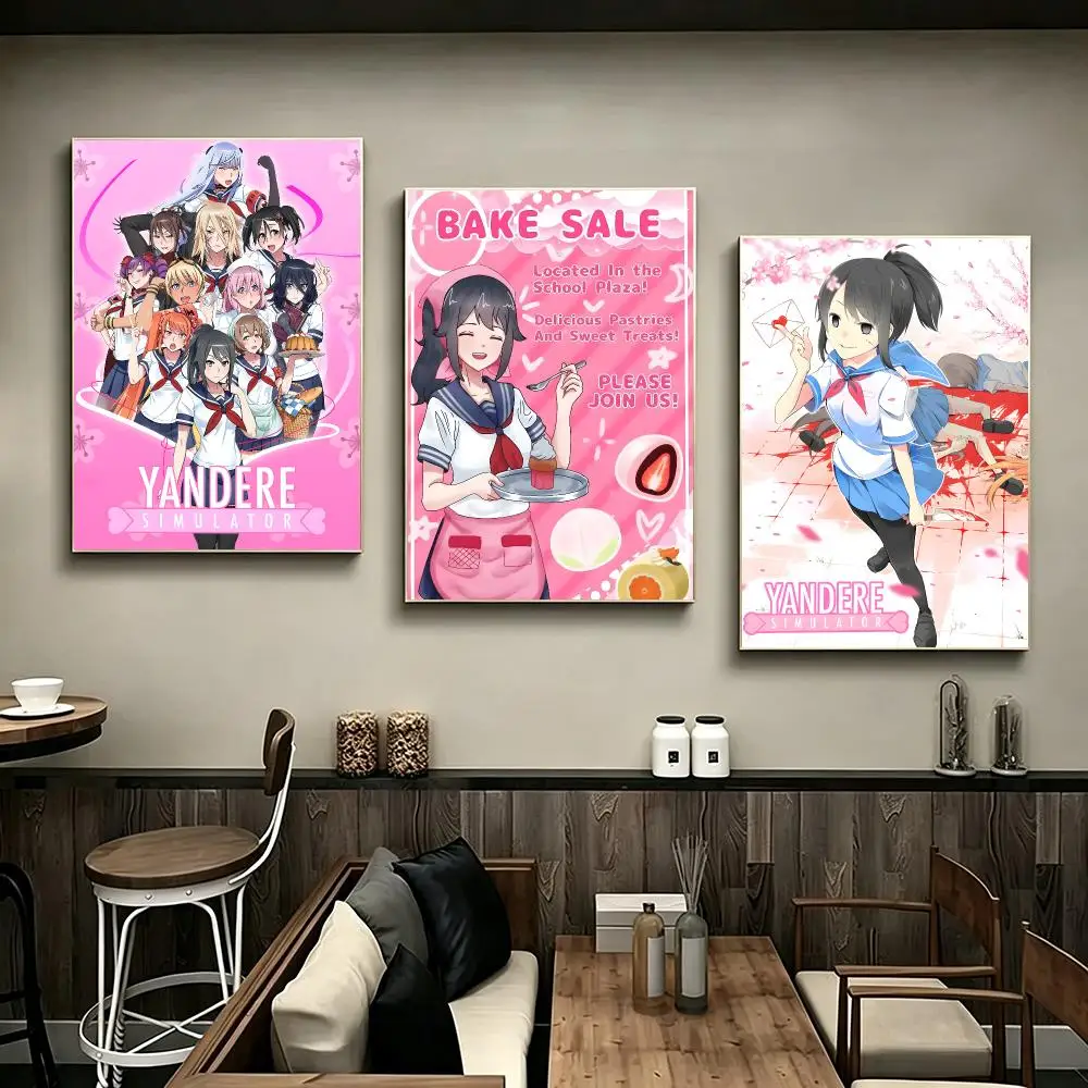 Game Yandere Simulator Poster Poster HD Printing Modern Minimalist Style Wall Art Home Decor For Office Bedroom Gift