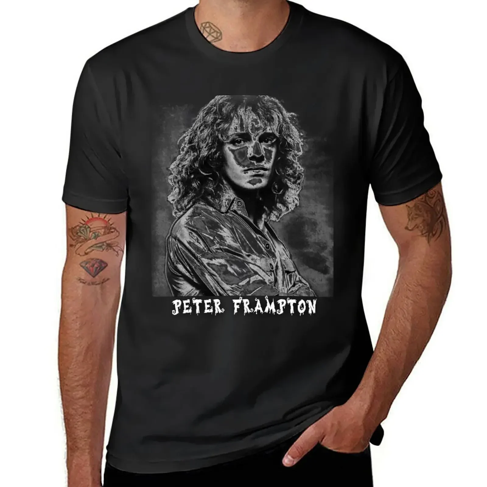 peter frampton t shirt T-Shirt animal prinfor boys cute tops cotton graphic tees hippie clothes t shirt men