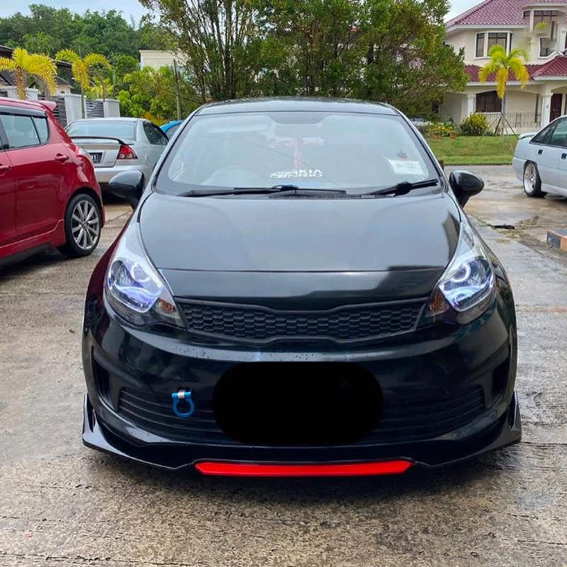 

For Kia Rio Hatchback/2016-2025 Year ABS Front Diffuser Lip Bumper Splitter Body Kit Spoiler Accessories