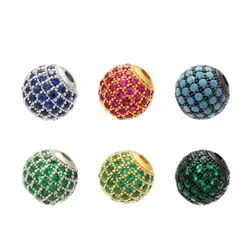 ZHUKOU-Perles d'Espacement Rondes en Laiton de Haute Qualité, Accessoires de Bijouterie, Modèle VZ223, 6mm/8mm/10mm