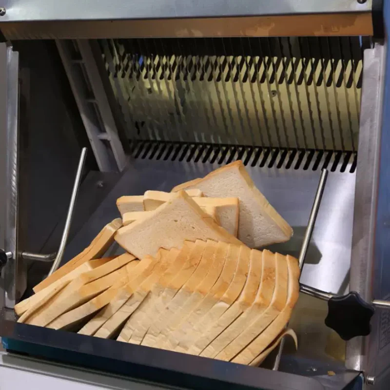 Toast Slicer Commercial Thick Plate Square Packaging Electric Fully Automatic Slicer Stainless Steel Slicer