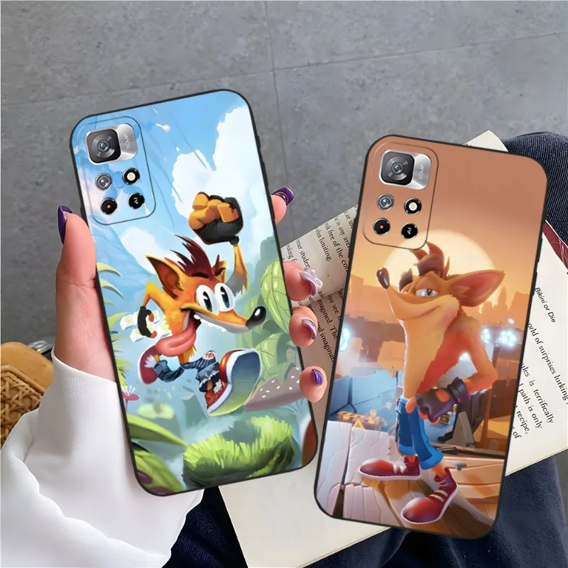 Game Crash Bandicoot Phone Case For Xiaomi Redmi 9T 9A 10A 9 10 8 8A Note 9S 7 11S 12 11 10S Pro Plus Cover