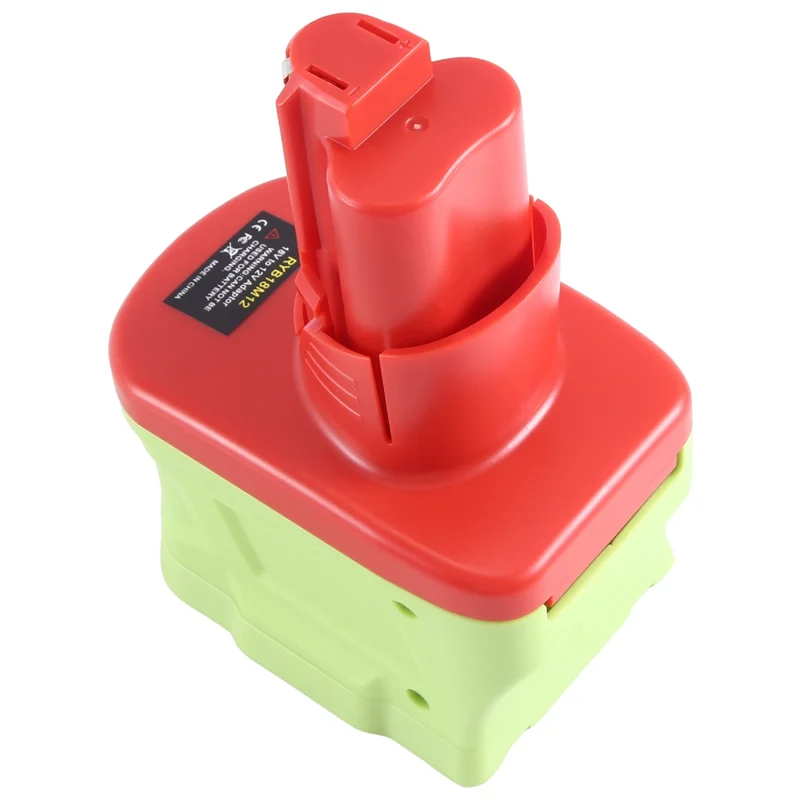 MAKE-RYB18M12 แบตเตอรี่อะแดปเตอร์อุปกรณ์เสริมสําหรับ RYOBI 18V แบตเตอรี่ลิเธียมแปลงสําหรับ 12V M12 เครื่องมือไฟฟ้าไร้สาย