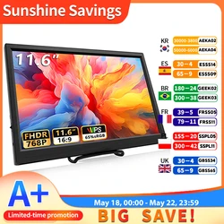ํด๋์ฉ HDMI ํธํ ๋
ธํธ๋ถ ๋ ๋ฒ์งธ ํ๋ฉด ๊ฒ์ด๋ฐ ํ์ฅ ๋์คํ๋ ์ด, ์ค์์น, PS4, Xbox, ๋ผ์ฆ๋ฒ ๋ฆฌ ํ์ด์ฉ, 11.6 ์ธ์น ๋ชจ๋ํฐ
