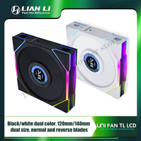 Lian Li LCD TL120 TL140 Forward/Reverse Uni Fan ARGB, 1.6'' Monitor Display 400*400, 1 / 3 Pcs Pack, New Arrival