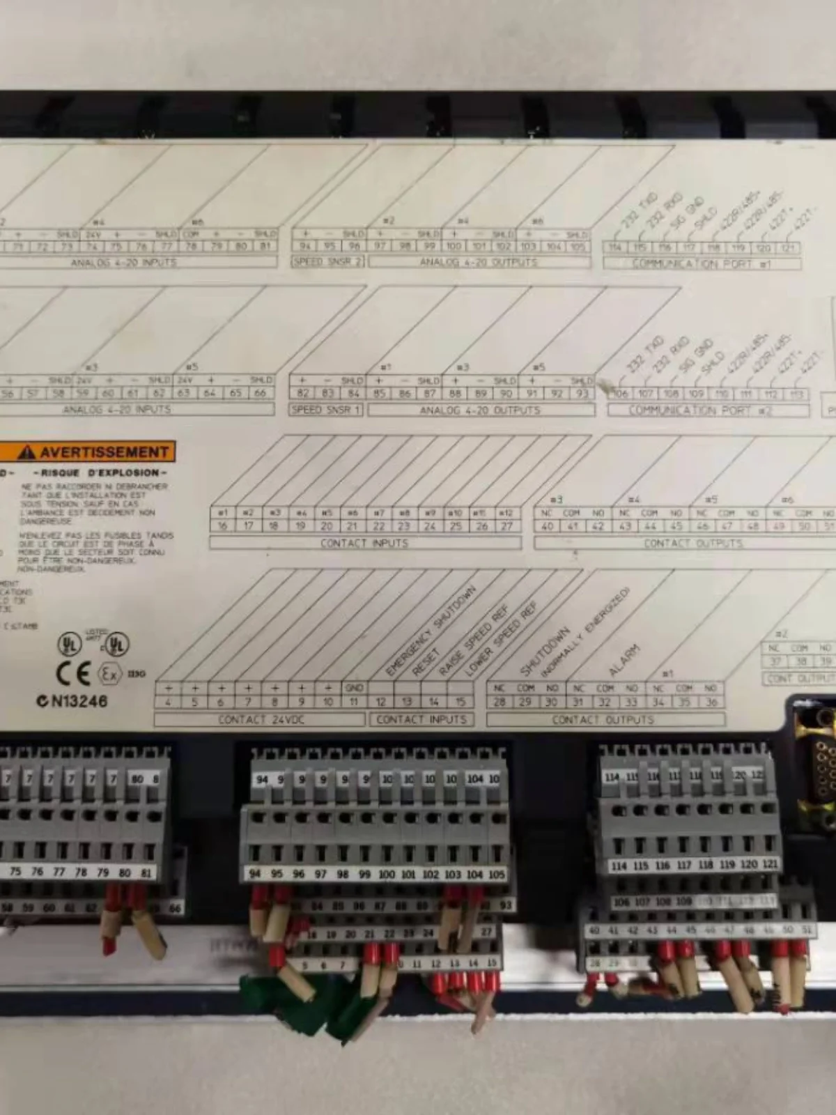 WOODWARD 505 Woodward Control Screen 9907-164 Negotiation