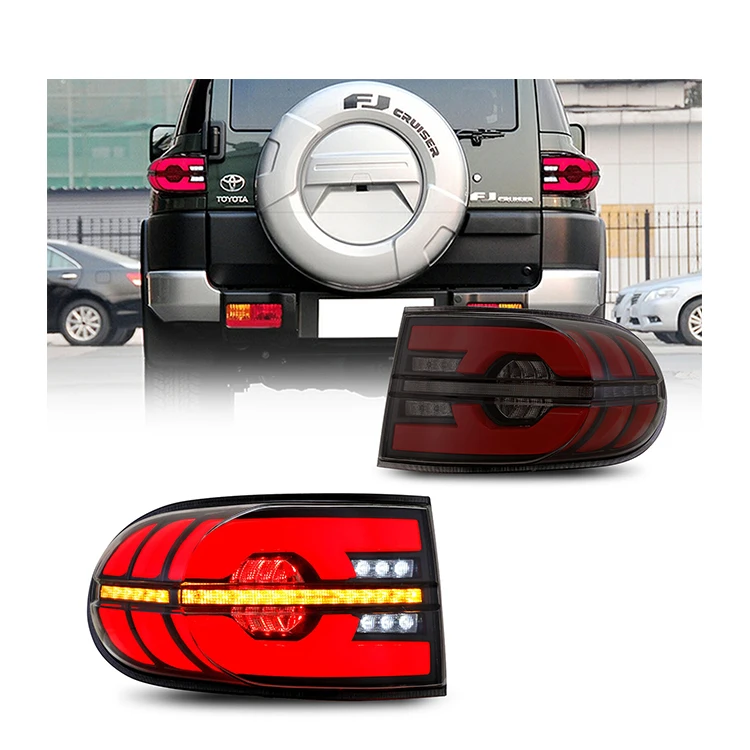 

Zhengwo LED Tail Lights for Toyota FJ cruiser 2006-2022 DRL Car Taillights Assembly Signal Auto Accessories Modified Lamp