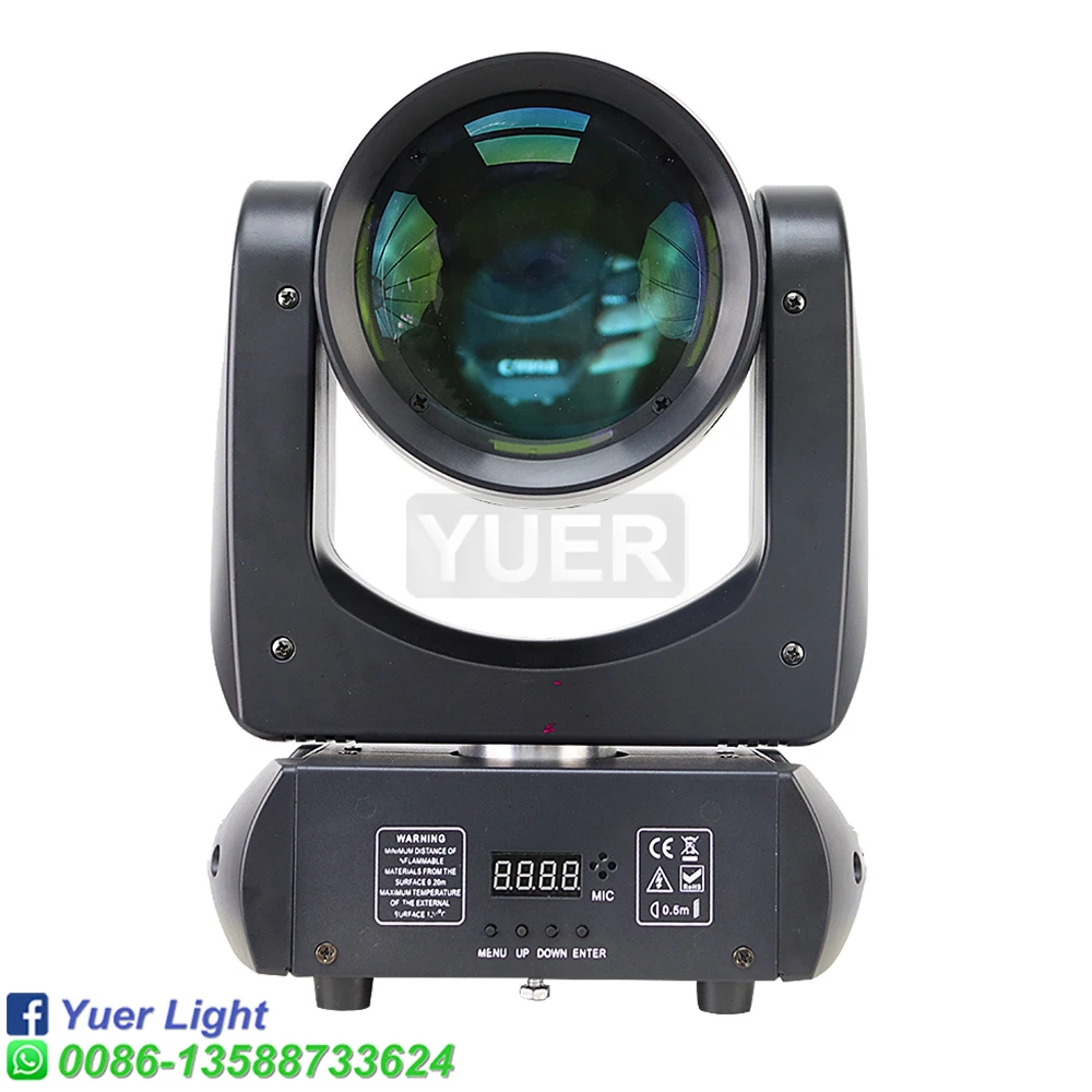 Imagem -05 - Yuer-led Moving Head Light Beam 18 Prismas Rotativos Dmx Stage Effect Disco dj Bar Wedding Club 200w Novo