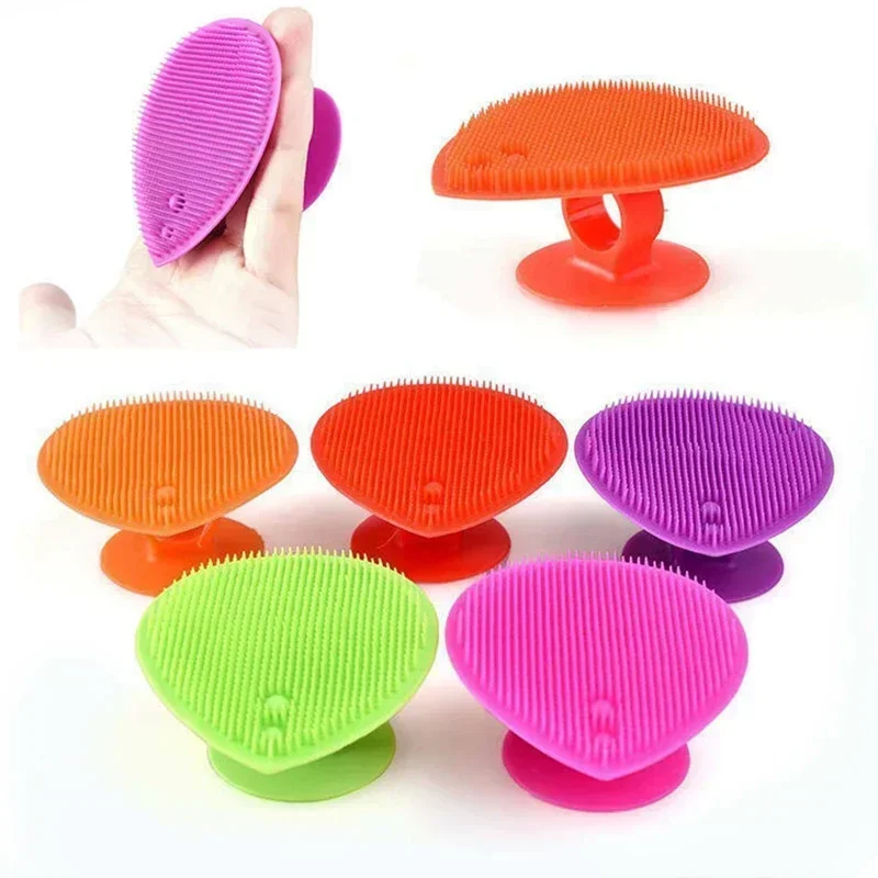 New Silicone Face Cleansing Brush Soft Exfoliating Blackhead Facial Brush Deep Cleaning Baby Pore Shampoo Brush Skin Care Tools