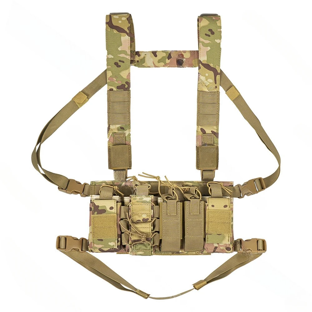 Bolsa táctica para aparejo de pecho, arnés de Radio, bolsa frontal, funda, chaleco militar, bolsa de aparejo, bolsa de cintura de Radio bidireccional funcional ajustable