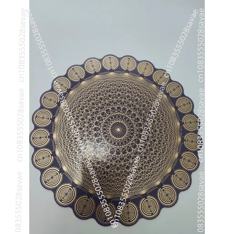 MWO Energy Disk 24cm EMF Protection Biological Resonance Energy Field Repair with Patterns on One Side