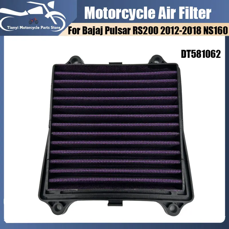 

Motorcycle High Flow Air Filter For Bajaj Pulsar RS200 NS160 NS125 Dominar 250 400 V1 TOURING Motorcycle Accessories Air Filter