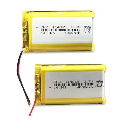 New 114065 Polymer Lithium Battery 3.7V 4000mAh Large Capacity Bluetooth Speaker Shaver Beauty Instrument Mobile Power Battery