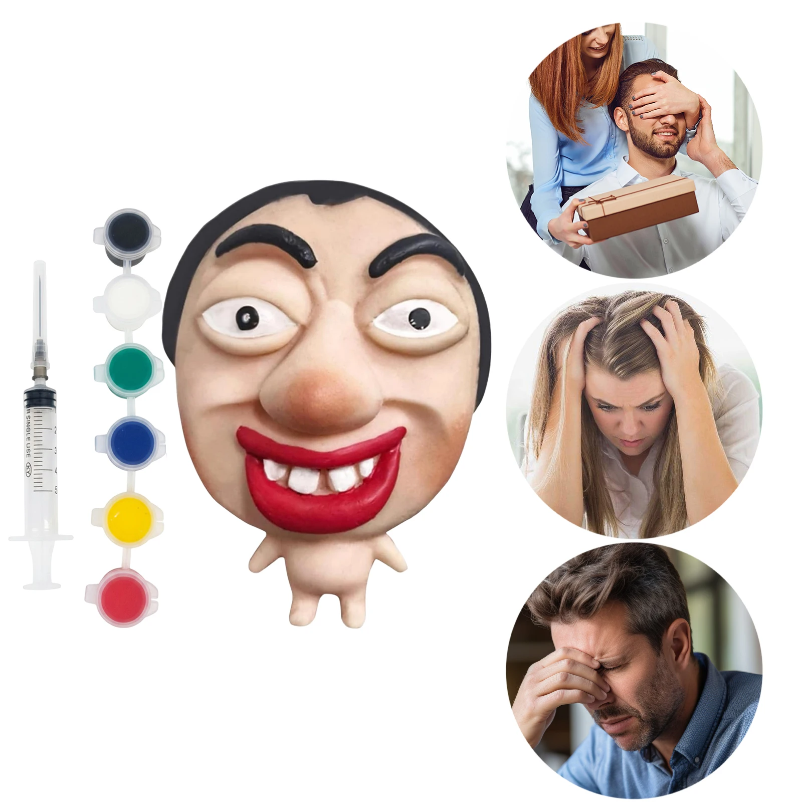 

Забавная интерактивная игрушка-антистресс «Прыщ» с пигментом, многоразовая, для взрослых, прикольный подарок на день рождения