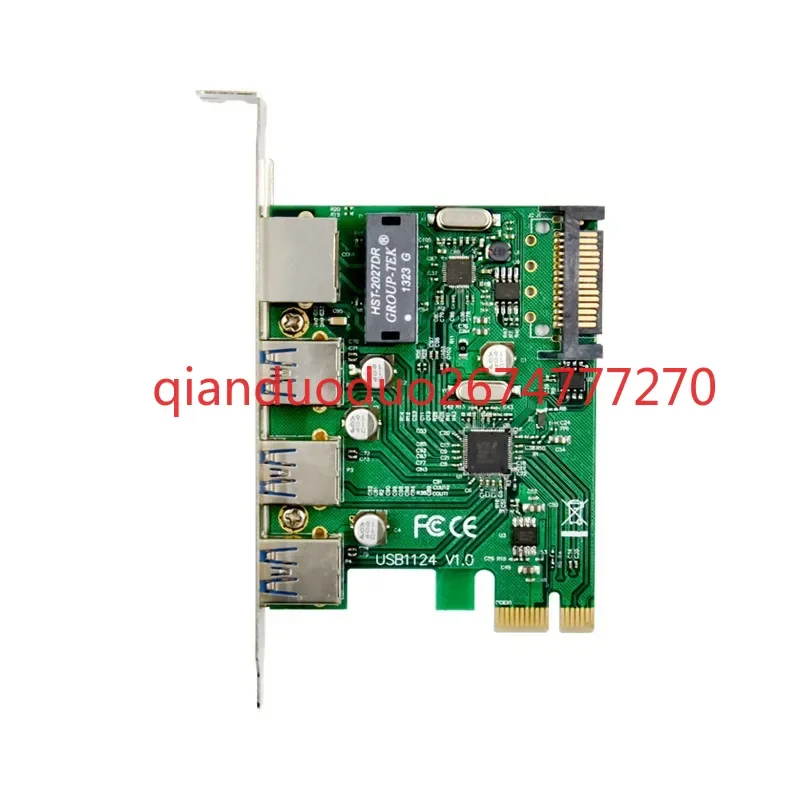 Подходит для встроенной трехпортовой карты расширения Gigabit Ethernet LAN PCI-E VL805 USB 3.0+RTL8153