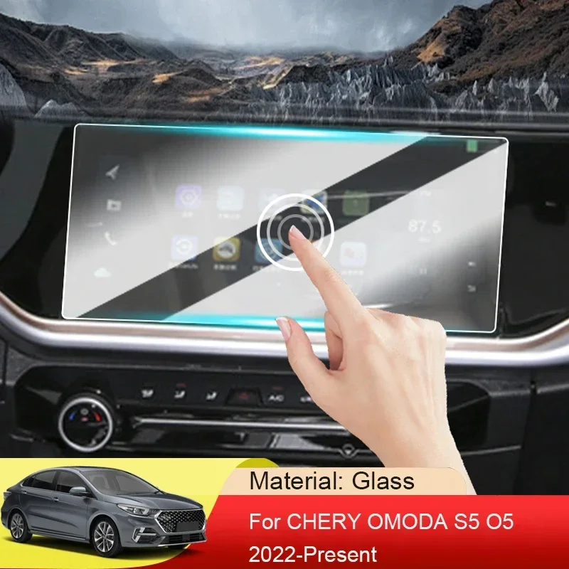 

For CHERY OMODA S5 O5 2022-2024 Car GPS Navigation Screen Protect Glass Film Dashboard Display Tempered TPU Sticker Accessories