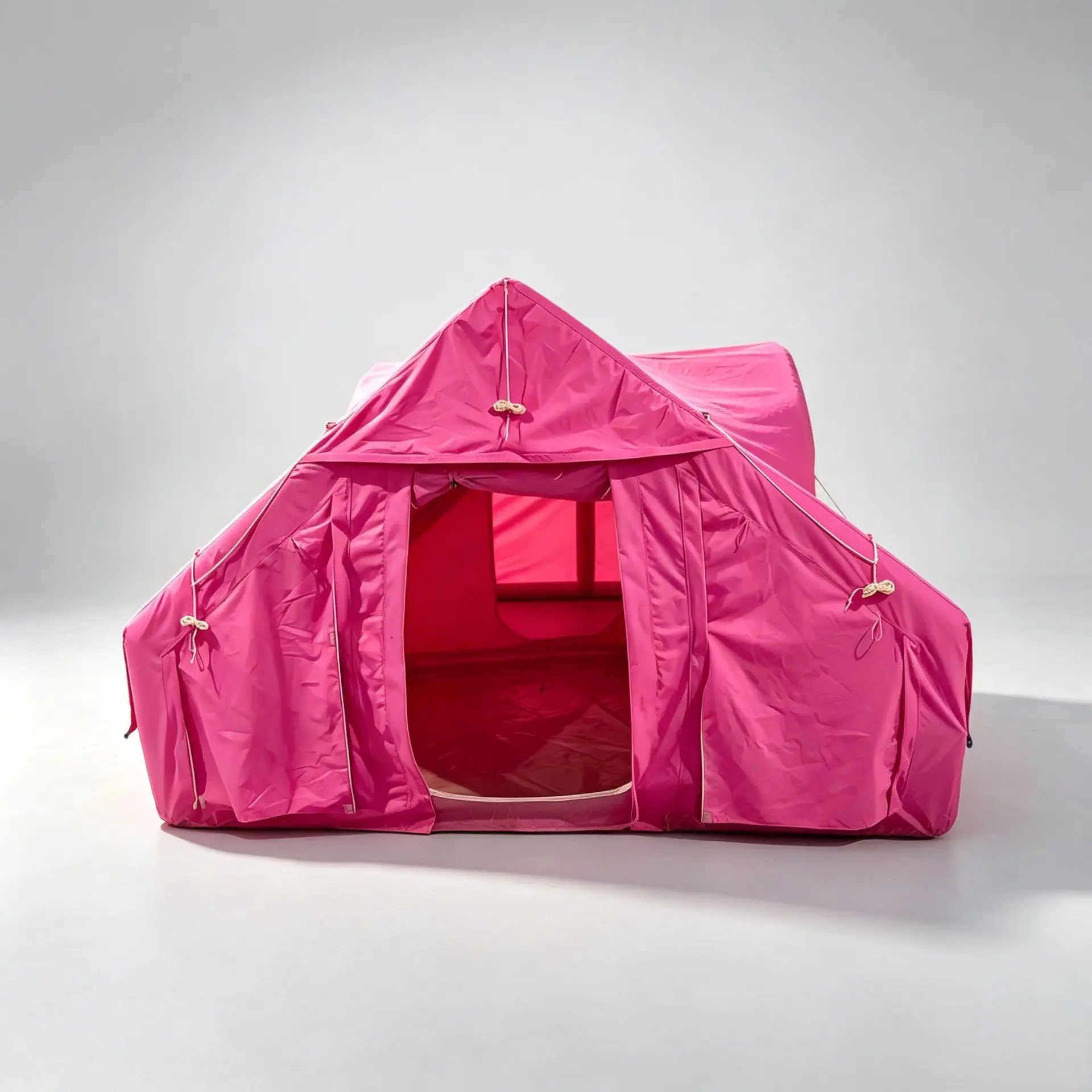 12.6sqm Inflatable Camping Tent, All-in-One Air Beam Waterproof Glamping Tent for Outdoor view 5