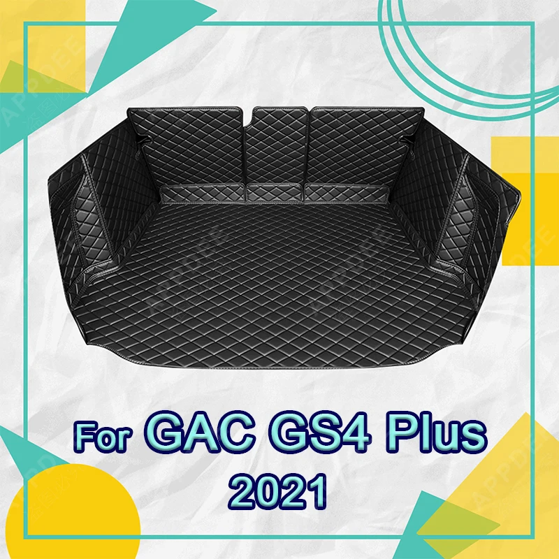 Auto Full Coverage Trunk Mat For GAC Trumpchi GS4 Plus 2021 Car Boot Cover Pad Cargo Liner Interior Protector Accessories