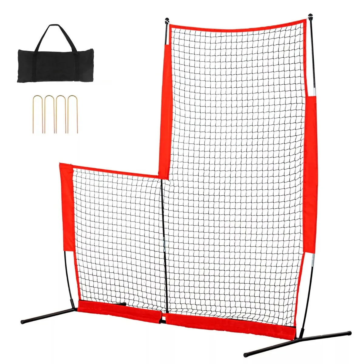 Pitching net Baseball pitching net L-screen Softball screen batting cage 7x7 feet