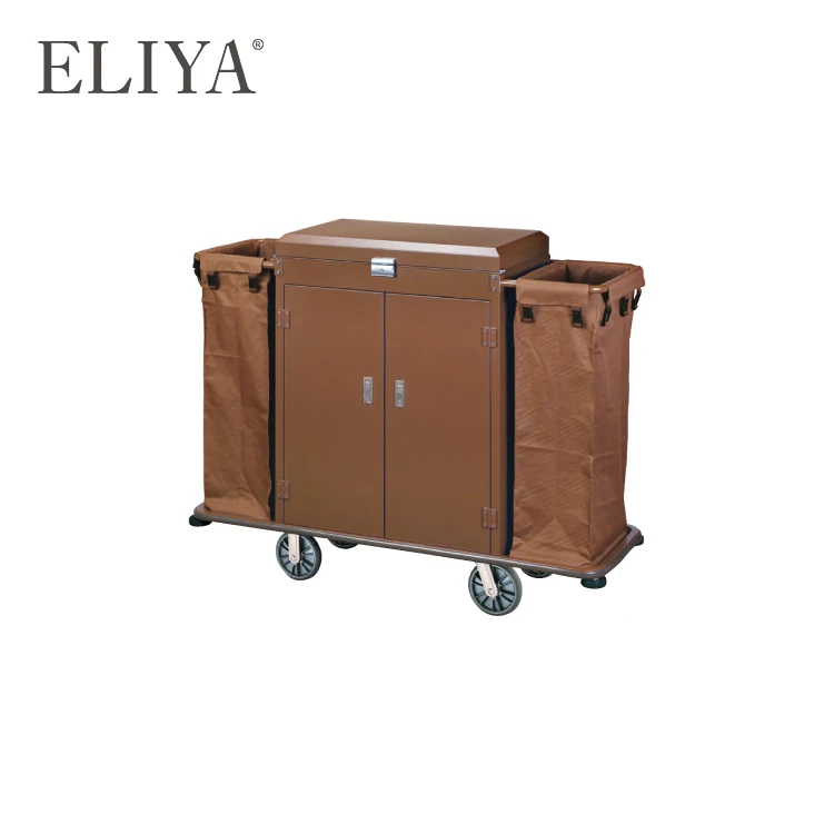 Multifunction Hot-Sale Housekeeping Service Bellman Hotel Cleaning Trolley