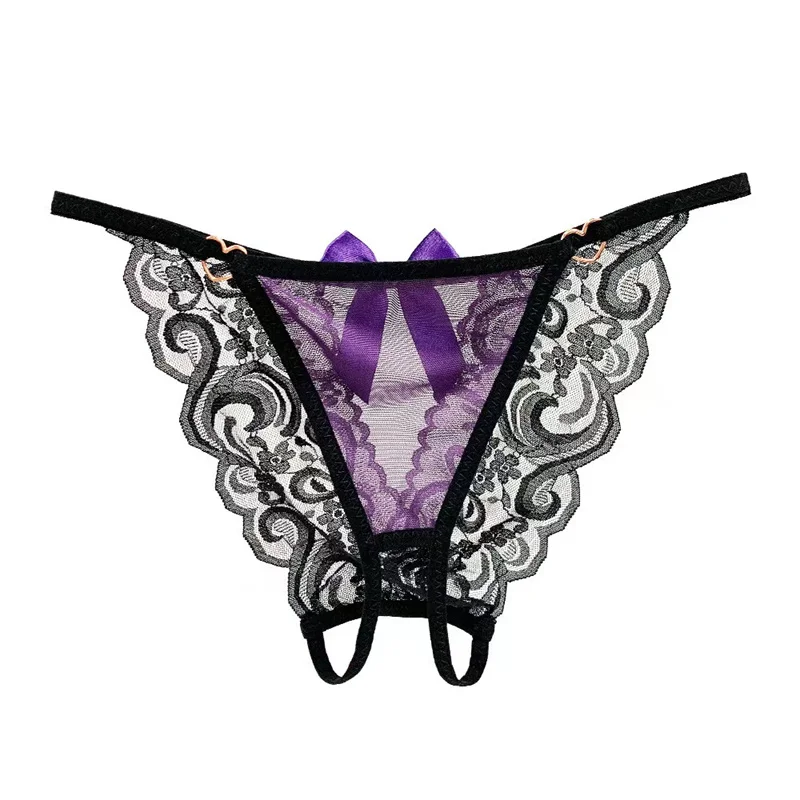 Nouvelles femmes Sexy dentelle culottes sous-vêtements Femme taille basse Culottes Femme Bragas Mujer entrejambe respirant dentelle Lingerie culotte