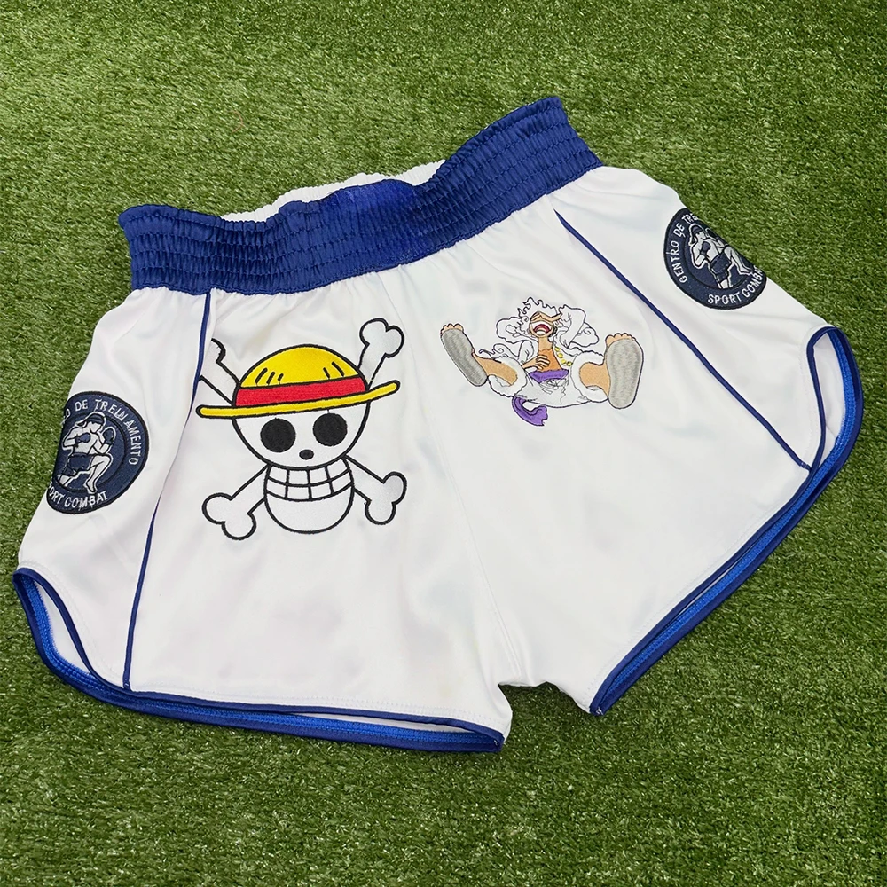 

ONE PIECE Luffy Muay Thai Shorts Men's Oversized Breathable Quick Drying MMA Sports Shorts Octagonal Cage Fighting Night Shorts