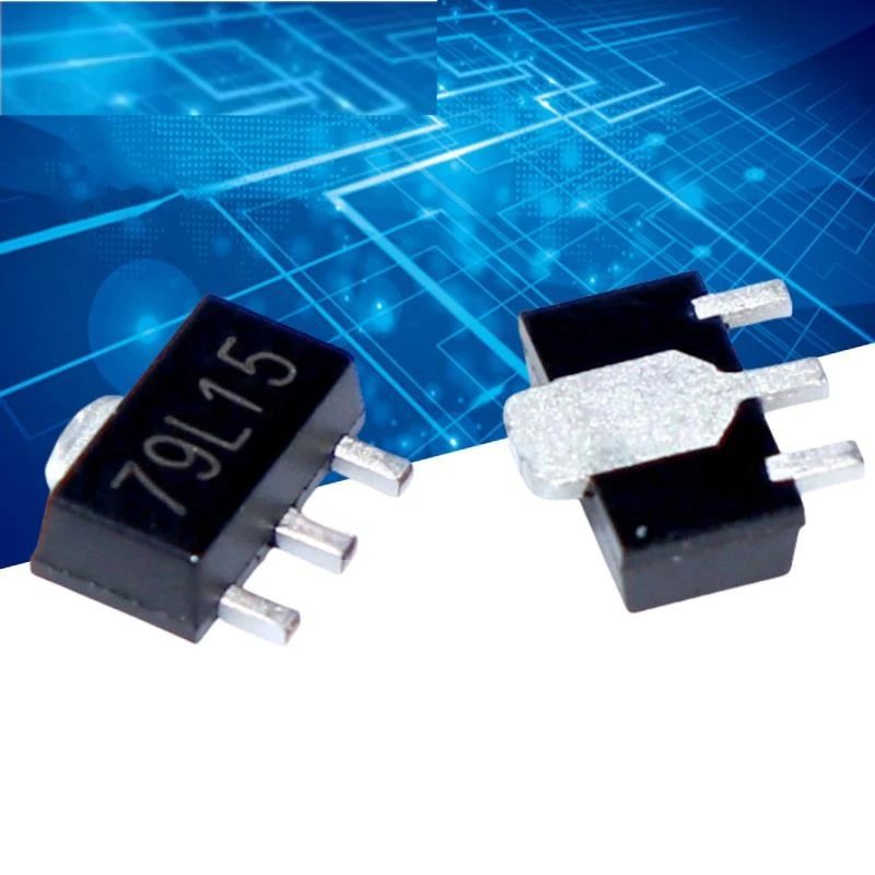 

1000PCS 79L15 SOT-89 SMD Triode Triple-terminal voltage-regulating transistor