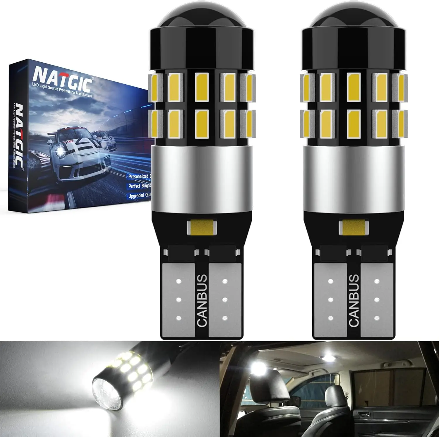 6000K White W5W 194…