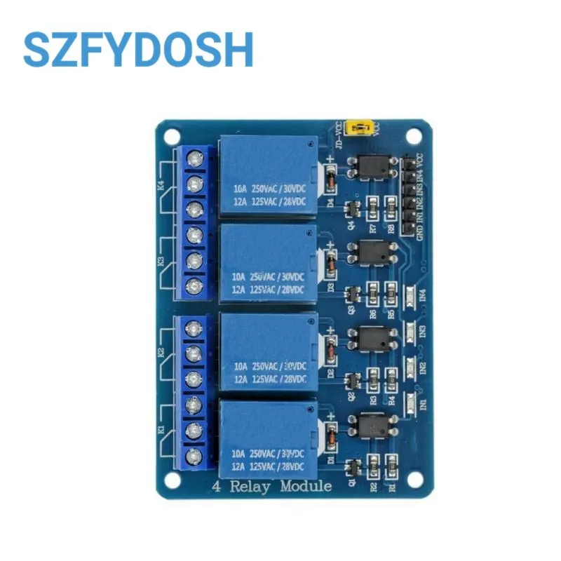 Modulo relè 5V 1 2 4 6 8 canali con optoaccoppiatore KY-019 1/2/4/6/8 vie per Arduino