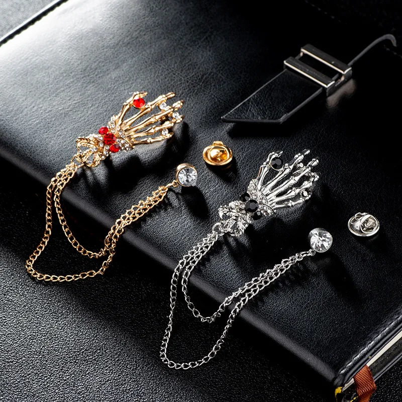 هيكل تيرو اليدوي للرجال والنساء ، سبائك الزنك ، الكريستال ، الفخامة ، التصميم العصري ، الهدايا والمجوهرات ، دبوس الحفلة ، إكسسوارات الملابس ، 1