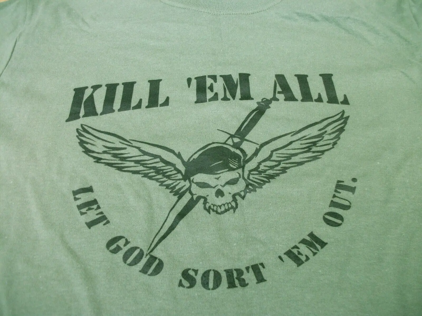 Kill 'Em All , Let God Sort 'EM Out. Sas Seals Airborne Special Forces Men T-Shirt Short Sleeve Casual Cotton O-Neck TShirts