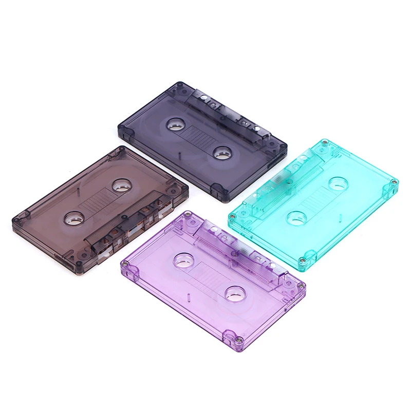 1Pc Color Blank Tape Case Audio Recording Cassette Tape Shell Empty Reel To Reel Cassette(No Inner Core And Outer Box)