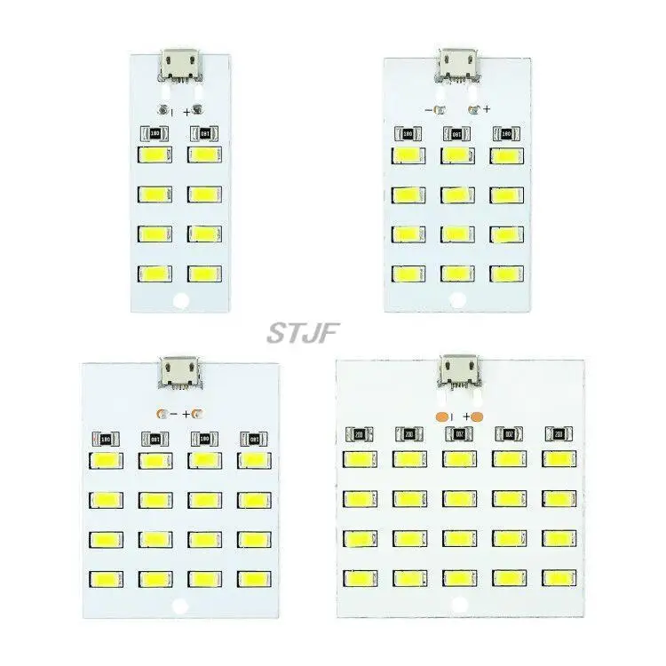 1PCS high quality 5730 smd 5V 430mA~470mA White Mirco Usb 5730 LED lighting panel USB mobile light Emergency light night light