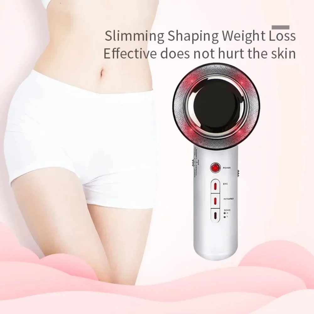 

EMS Ultrasonic Cavitation Weight Lose, Facial Lifting, Body Slimming Massager, Galvanic Infrared Lipo Fat Burner Machine, 3 in 1