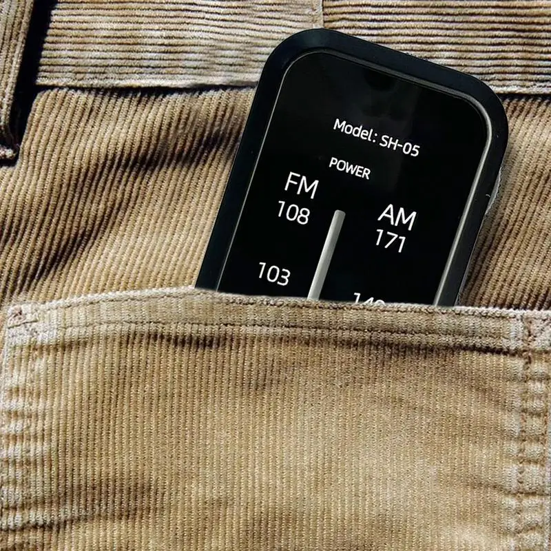 راديو ستيريو FM للجيب يعمل بالبطارية على الموجات القصيرة راديو جيب FM راديو محمول للطقس راديو ترانزستور ستيريو مع ظهر