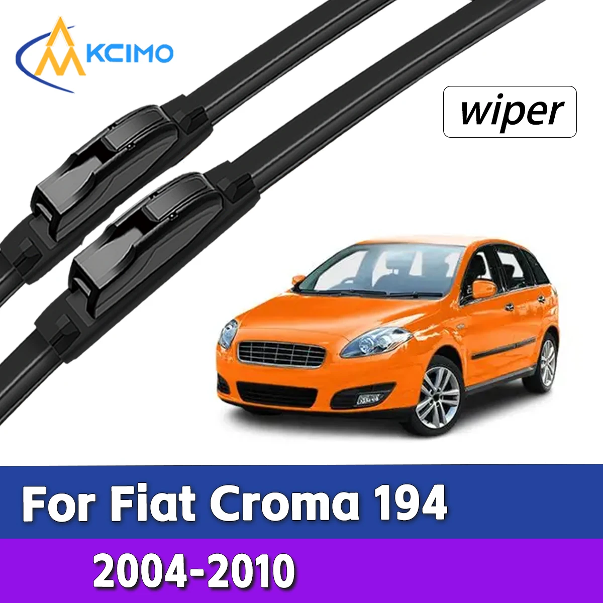 

All-Weather High Performance Wipers For Fiat Croma 194 2004-2010 Front Window Cleaning Kit