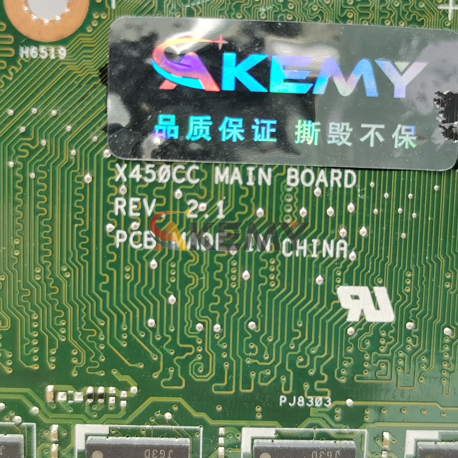 اللوحة الأم للكمبيوتر المحمول X450CC لـ ASUS VivoBook A450C X450CC Y481C X450CL X452C K450C X450CP اللوحة الرئيسية مع اختبارات وحدة المعالجة المركزية OK stk