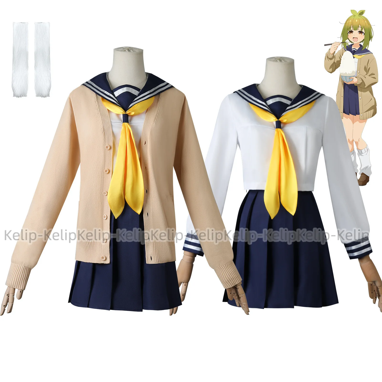 Anime 2.5 Dimensional Seduction Noa Cosplay Costume Nonoa Nokiel Japanese JK School Uniform Skirt Wig Woman Sexy Campus Suit