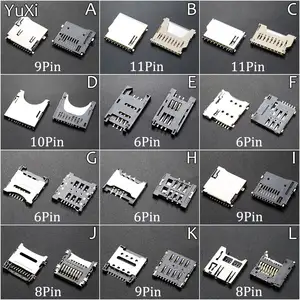 Bilashmart 100 SD/TF/SIM/MICRO Card Holder Card Slot Card Holder Mobile Phone Memory Card Holder With Self Elastic Long And Short Body
