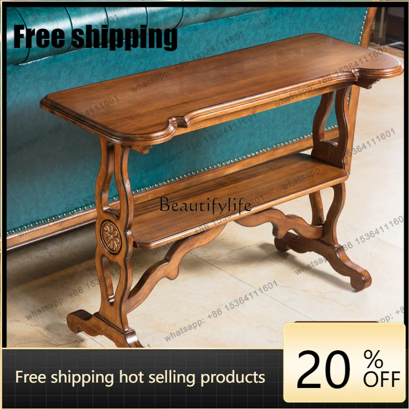 JJ American Rural Solid Wood Edge Several Back Several Wood Craftsmanship
