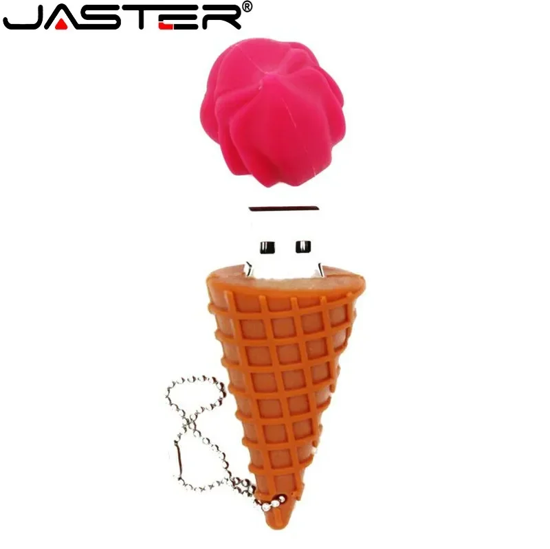 JASTER-Fruit Cartoon USB Flash Drive, Pen Drive de Alta Velocidade, Banana Ice Cream Memory Stick, Presentes para Crianças, Disco U, 16GB, 32GB, 64GB, 8GB