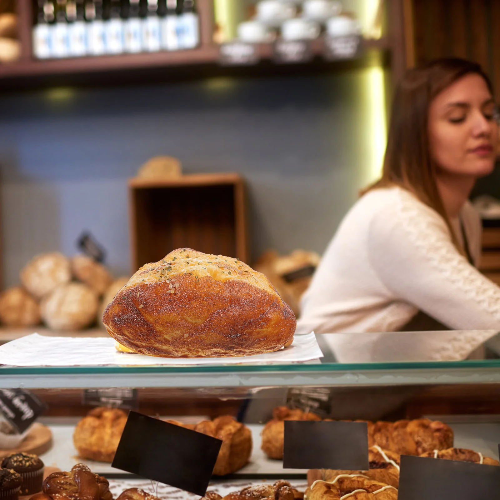 

Coconut Pasta Accessories Realistic Simulation Bread Model Fake Food Props French Loaf Decor Display Montessori Educational Toy